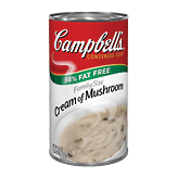 Campbell's&nbsp;98% Fat Free Family Size&nbsp;cream of mushroom condensed soup Full-Size Picture